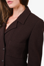 Chanel Brown Wool Double Breasted Blazer Size 36