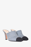 Chanel Denim Cap Toe CC Logo Mules Size 40