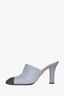 Chanel Denim Cap Toe CC Logo Mules Size 40