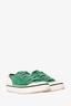 Pre-Loved Chanel™ Green Suede Low Top Sneakers Size 36