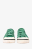 Pre-Loved Chanel™ Green Suede Low Top Sneakers Size 36