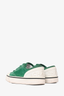 Pre-Loved Chanel™ Green Suede Low Top Sneakers Size 36
