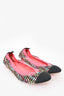 Chanel Hot Pink/Multi Tweed Ballet Flats sz 38