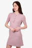 Pre-loved Chanel™ Lilac Metallic Knit Sweater Dress Size 38