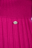 Chanel Magenta Wool Ribbed Sweater Dress Size 38