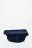 Chanel Navy Blue Terrycloth Oversized Bumbag + Matching Beach Towel Set