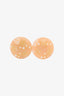 Pre-loved Chanel™ Pink Plastic Pearls CC Clip-On Earrings