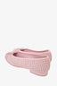 Pre-loved Chanel™ Pink Tweed Ballerinas Flats Size 37.5