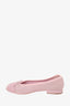 Pre-loved Chanel™ Pink Tweed Ballerinas Flats Size 37.5
