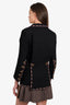 Pre-loved Chanel™ Pre-Fall 2011 Paris Byzance Black Wool Tweed Jacket Size 36
