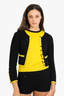 Chanel Vintage 90's Black/Yellow Cashmere 3-piece Set Size 38 (As Is)