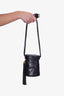 Pre-loved Chanel™ Black Lambskin Quilted CC Fringe Bucket Bag