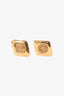 Pre-loved Chanel™ Gold Dimond Shape CC Logo Clip-On Earrings