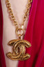 Pre-loved Chanel™ Vintage Gold Tone Classic CC Logo Chain Necklace