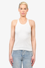 Pre-loved Chanel™ White Knit Tank Top Size 38