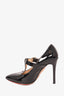 Charlotte Olympia Black Patent Leather Pointed Toe Heel Size 35