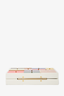 Charlotte Olympia Cream/Multicolour Box Clutch w/ Spider Closure