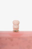 Charlotte Olympia Pink Acrylic Poodle Head Box Clutch with Pouch