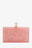 Charlotte Olympia Pink Acrylic Poodle Head Box Clutch with Pouch