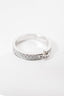 Chaumet 18K White Gold Diamond 'Liens Evidence' Band Ring Size 47