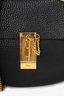 Chloe Black Grained Leather Small Drew Crossbody Bag