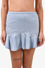 Chloe Blue Denim Cotton Ruffle Skirt Size 12 Kids