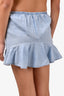 Chloe Blue Denim Cotton Ruffle Skirt Size 12 Kids