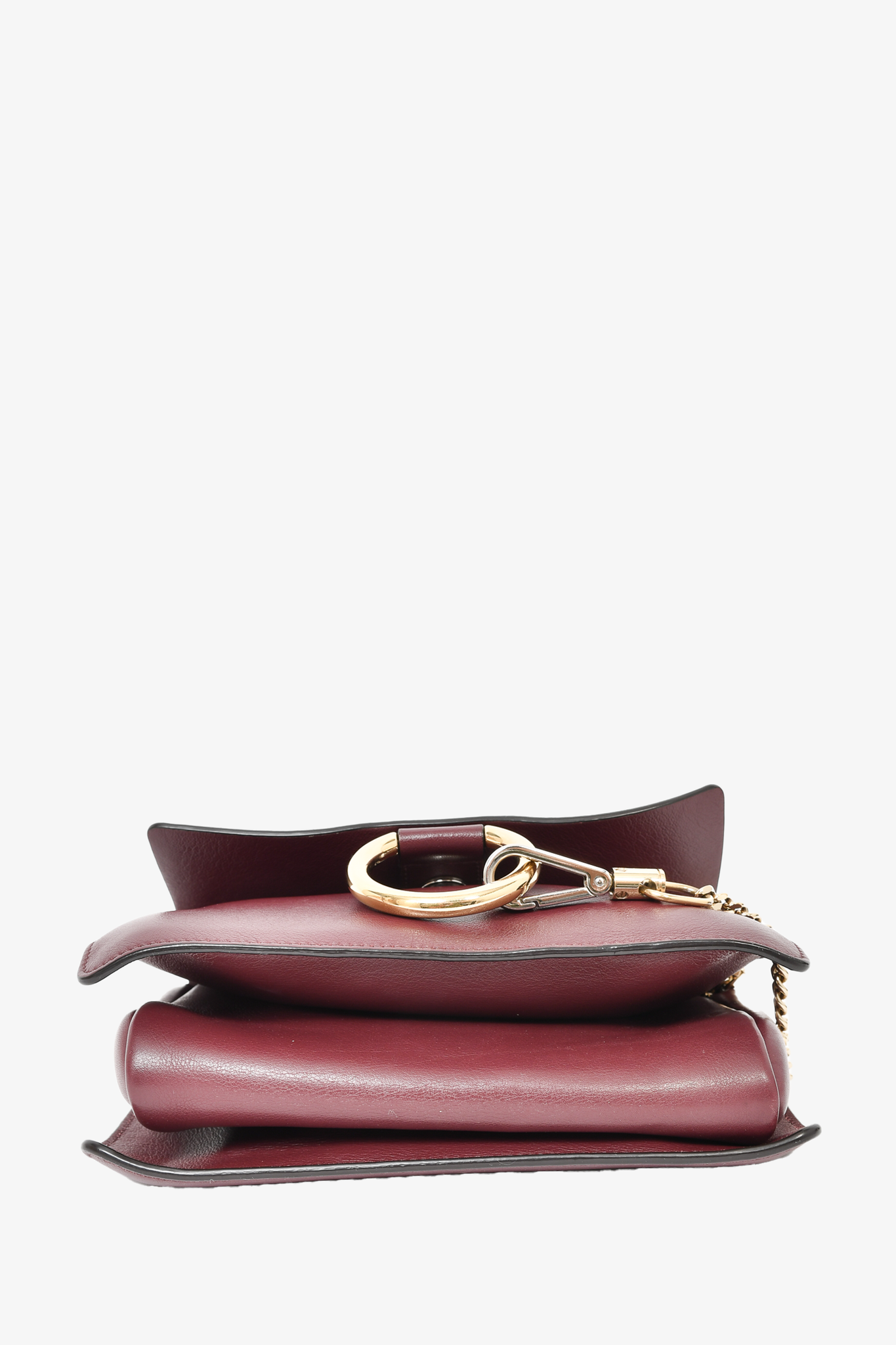 Faye leather mini bag Chloé Burgundy in Leather - 13681880