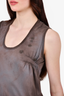 Chloe Grey Patterned Sleeveless Tank Top Size S