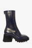 Chloe Navy Rubber Rain Boots size 36