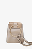 Chloe Taupe Leather/Suede Mini Faye Shoulder Bag