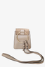 Chloe Taupe Leather/Suede Mini Faye Shoulder Bag