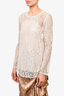 Chloe White Lace Top with Slip Size 34