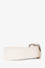 Chloe White/Silver Leather Belt Size S