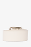 Chloe White/Silver Leather Belt Size S