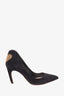 Christian Dior Black Suede Heart Studded Amour Pumps Size 35