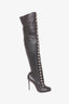 Christian Louboutin Black Leather High Boots sz 38 (New)