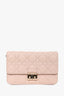 Christian Dior 2015 Light Pink Cannage Leather 'Miss Dior' Wallet on Chain