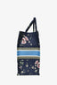 Christian Dior 2022 Navy Patterned Large Book Tote