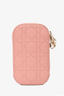 Christian Dior 2022 Pink Leather 'Lady Dior' Tech Holder