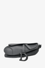 Christian Dior 2022 Ultra Matte Black Saddle Shoulder Bag
