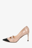 Christian Dior Beige/Black Brush Leather 'Spectadior' Heels Size 39