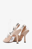 Christian Dior Beige Fabric J'Adior Slingback Heels Size 36.5