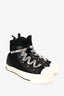Christian Dior Black Canvas Walk'n'Dior High-Top Sneakers Size 36