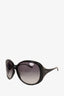 Christian Dior Black Frame Oversize Tinted Sunglasses