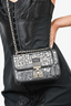 Christian Dior Black Leather Mosaic of Mirrors 'Addict' Chain Bag SHW