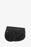 Christian Dior Black Leather Saddle Pouch Crossbody