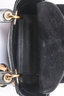 Christian Dior Black Leather Sequin Mini Lady Dior