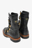 Christian Dior Black Leather 'Wildior' Combat Boots Size 35.5