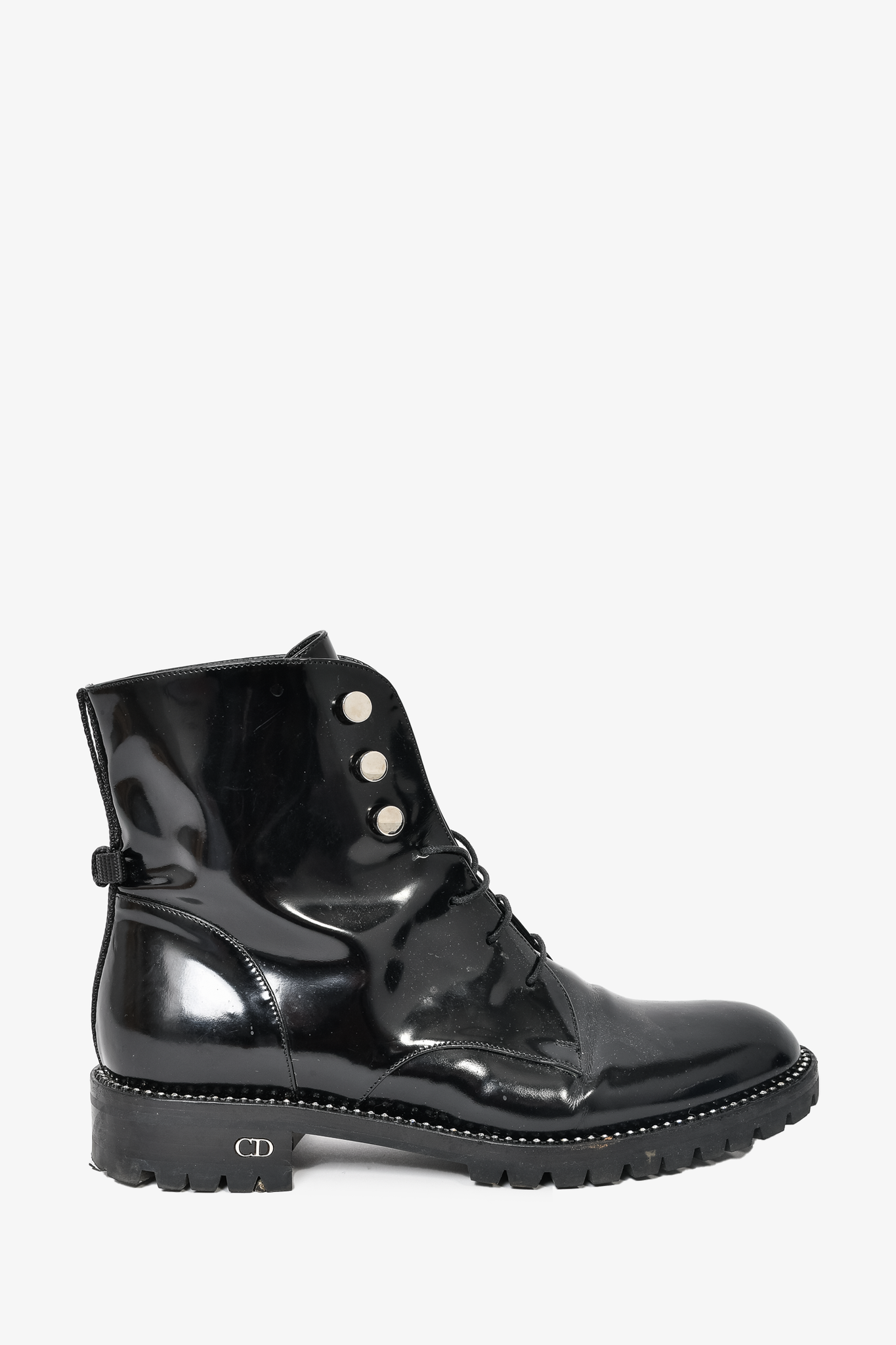 Dior patent 2025 leather boots